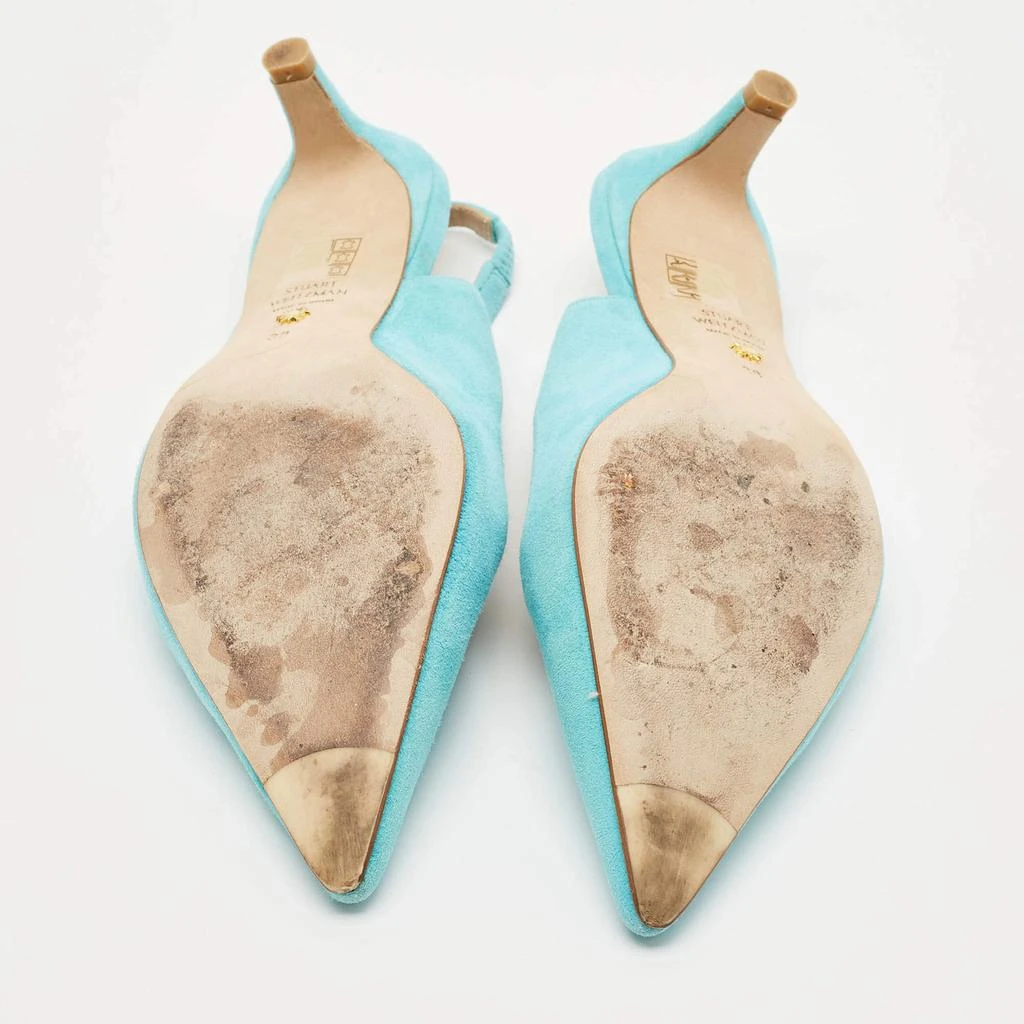 Stuart Weitzman Stuart Weitzman Blue Suede Ryder Slingback Pumps Size 38 6