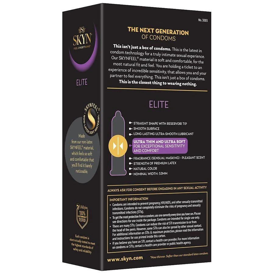 SKYN Elite Non-Latex Lubricated Condom 4