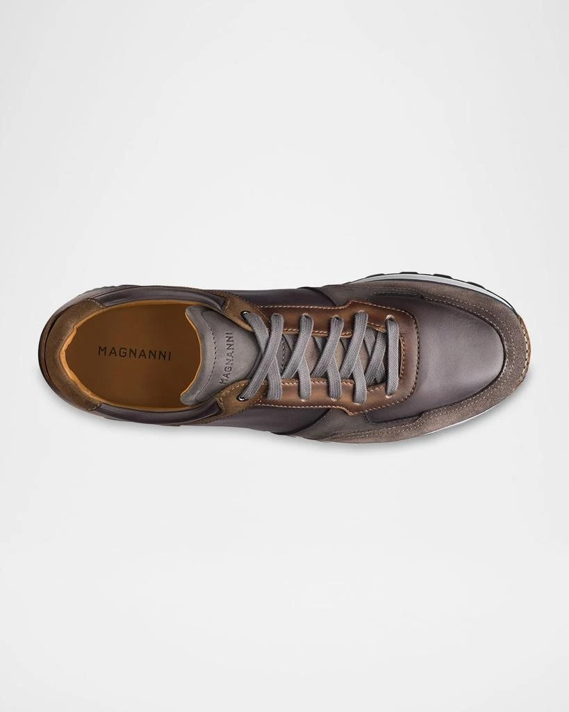 Magnanni Men's Arco Leather Runner Sneakers 5
