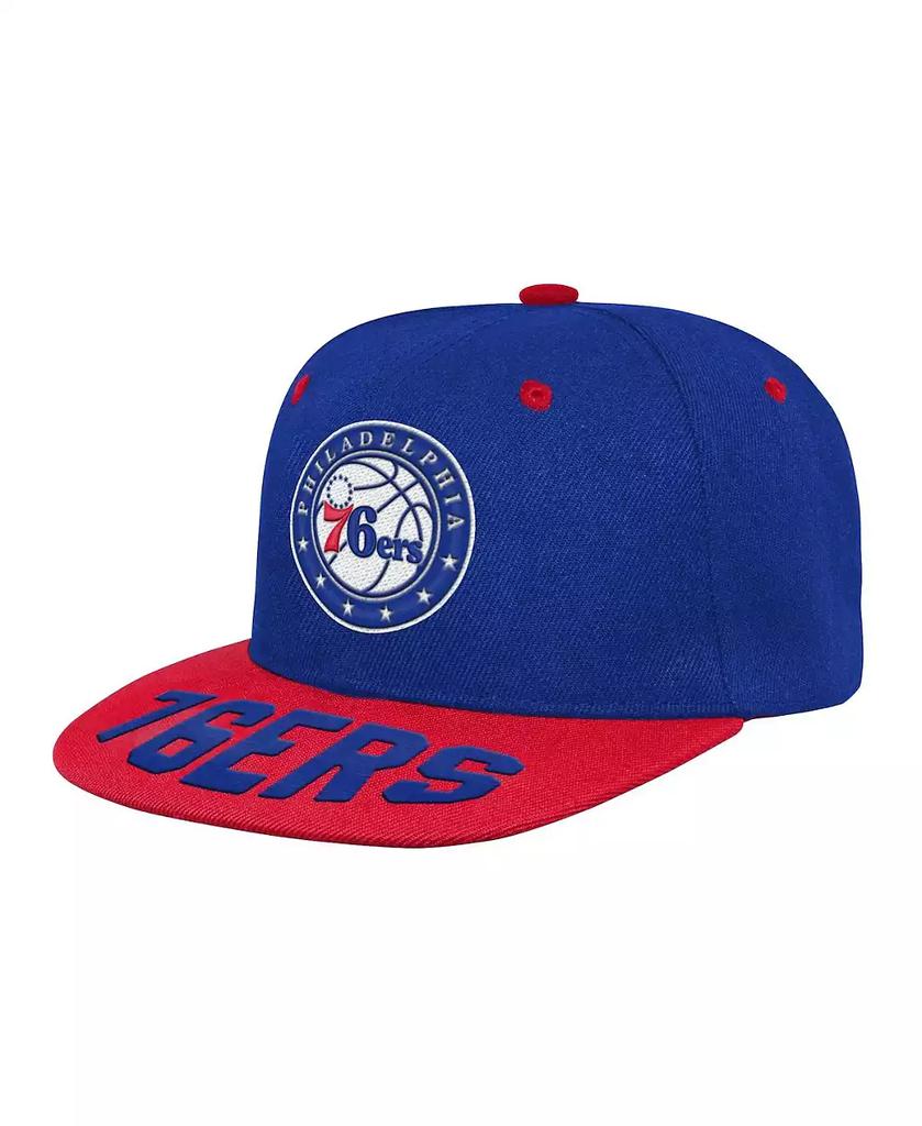 Outerstuff Youth Boys and Girls Royal Philadelphia 76ers Backboard Snapback Hat