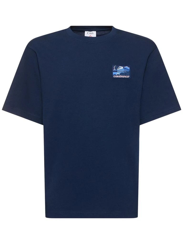 Casablanca Greek Temple Rubber Patch T-shirt 1