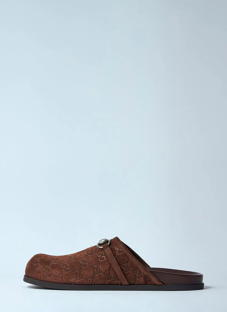 Gucci Suede Horsebit Mules 4