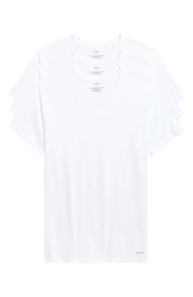 Calvin Klein 3-Pack Cotton V-Neck T-Shirt
