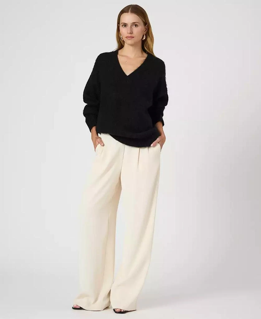 French Connection Women's Fluffy-Knit V-Neck Sweater 5