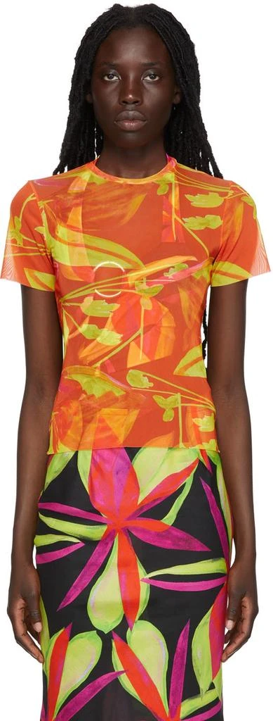 LOUISA BALLOU Orange Beach T-Shirt 1