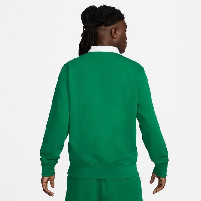 NIKE Men's Nike Club Fleece Long-Sleeve Fleece Polo Shirt 3