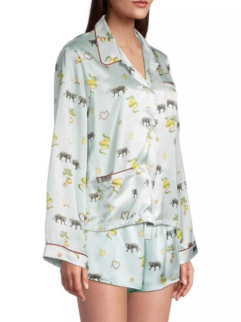 MORGAN LANE Ruthie Printed Pajama Shirt 4