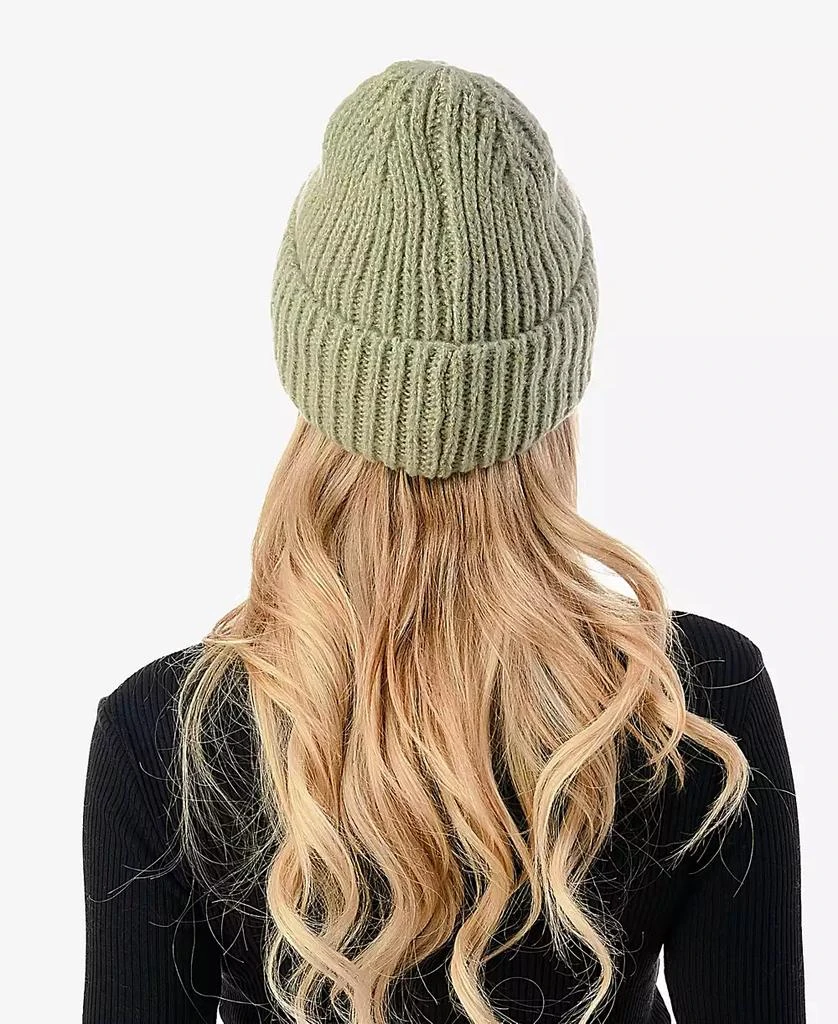 MARCUS ADLER Women's Lurex Ribbed Knit Cuff Beanie 3