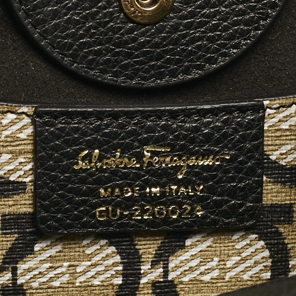 Salvatore Ferragamo Salvatore Ferragamo Black Leather Mini Travel Tote 8