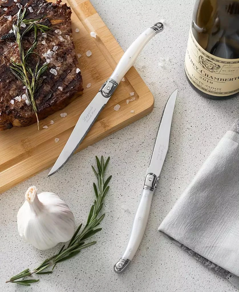 French Home Laguiole Connoisseur 4-Piece Steak Knife Set with Handles 3