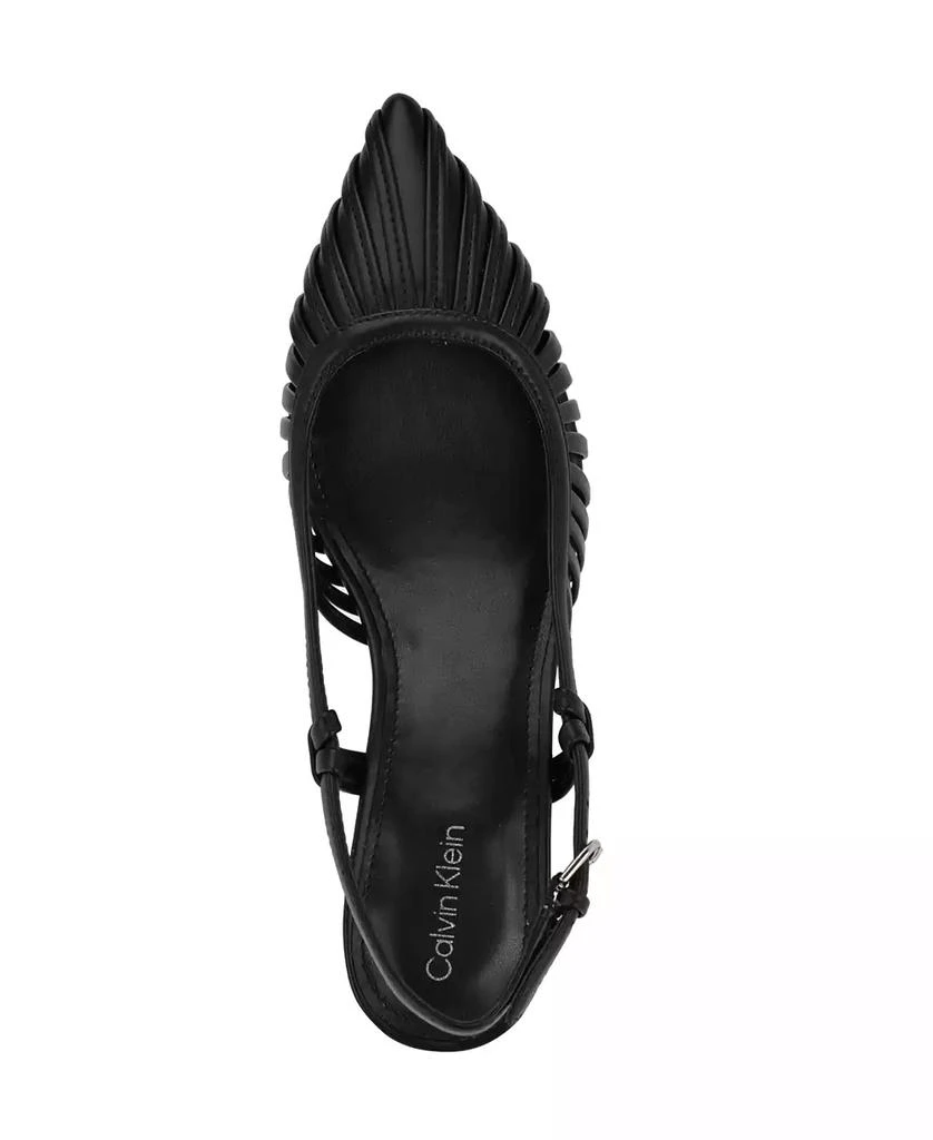 Calvin Klein Women's Movella Kitten Heel Slingback Pumps 4