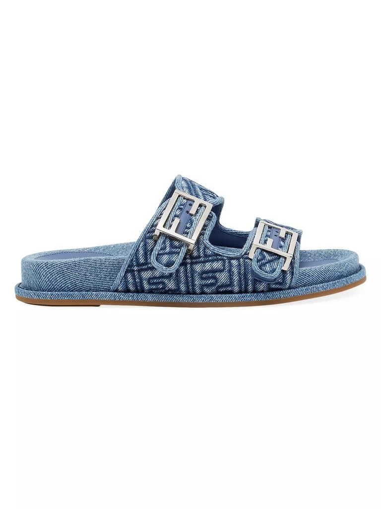 Fendi FF Feel Denim Sandals 1