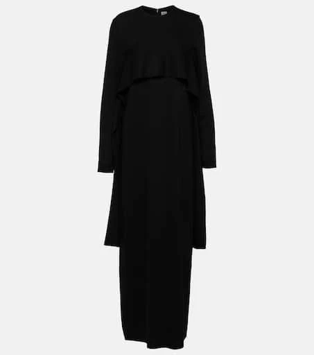 Totême Draped cady maxi dress 1