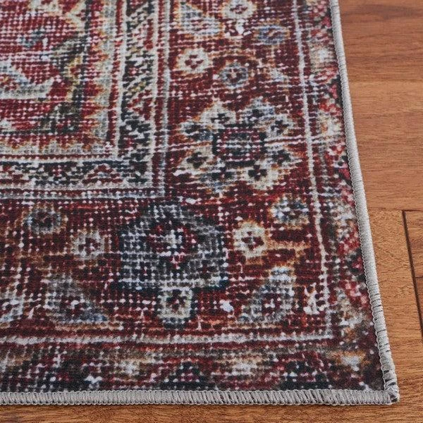 Safavieh SAFAVIEH Tucson TSN175Y Power Loomed Dark Green / Rust Washable Rug 2