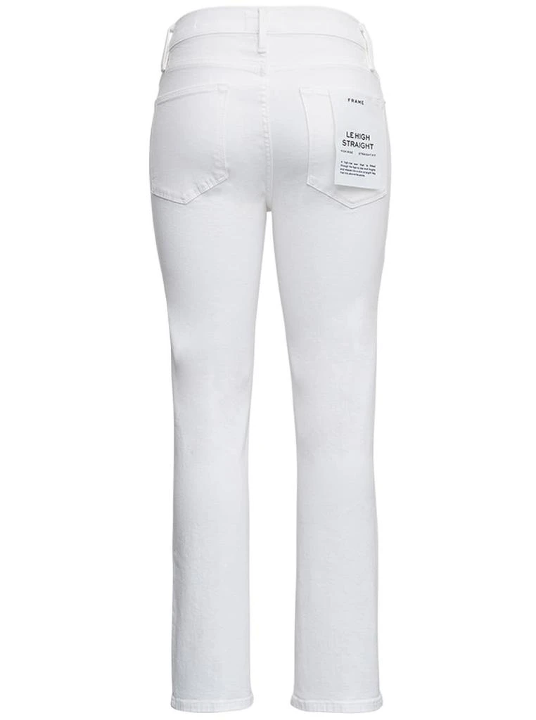 FRAME Le High Straight White Denim Jeans 2