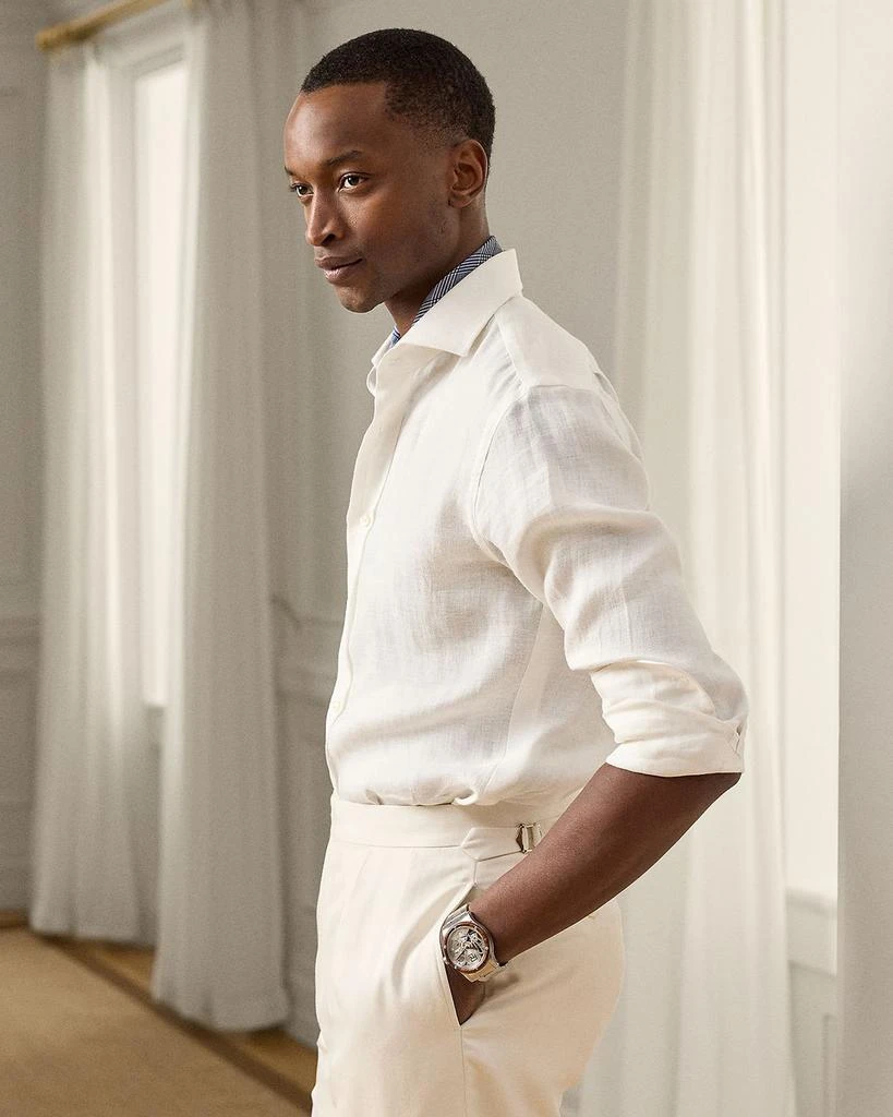 Ralph Lauren x Neiman Marcus Men's Textured Linen Sport Shirt 5