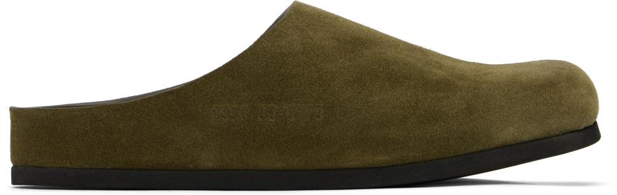 Common Projects Khaki Clog Slip-On Loafers