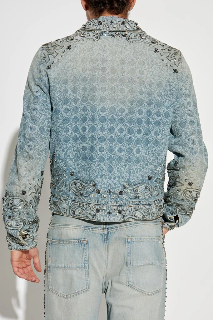 AMIRI Embroidered denim jacket 4