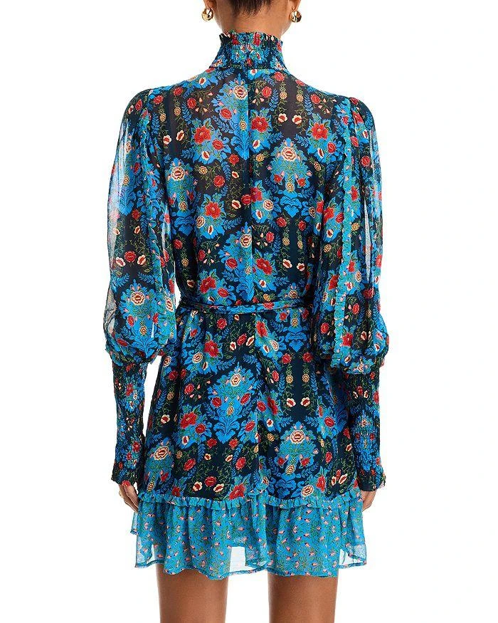 Farm Rio Arabesque Floral Pleated Dress 4