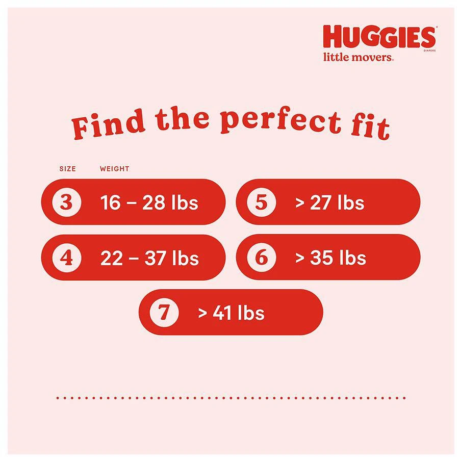 Huggies Baby Diapers Unscented, Size 3 (16-28 lbs) 2