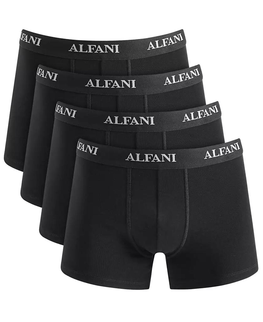 Alfani Men's 4-Pk. Moisture-Wicking Cotton Trunks, Created for Macy's