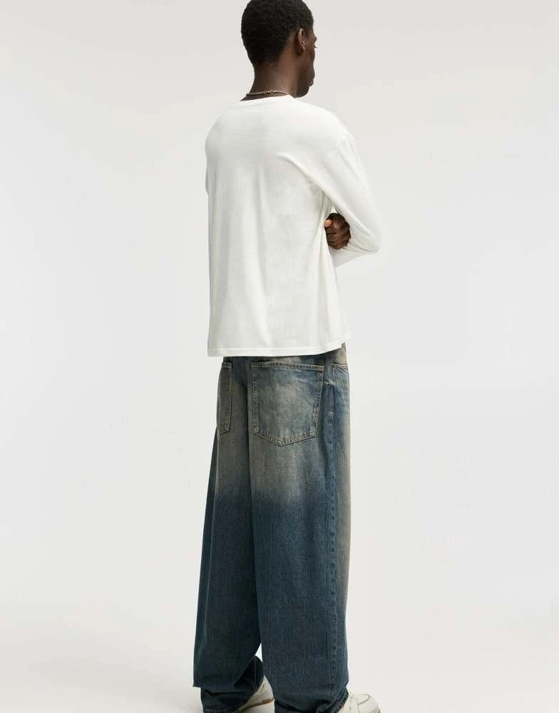 Pull&Bear Pull&Bear super baggy jeans in blue 3