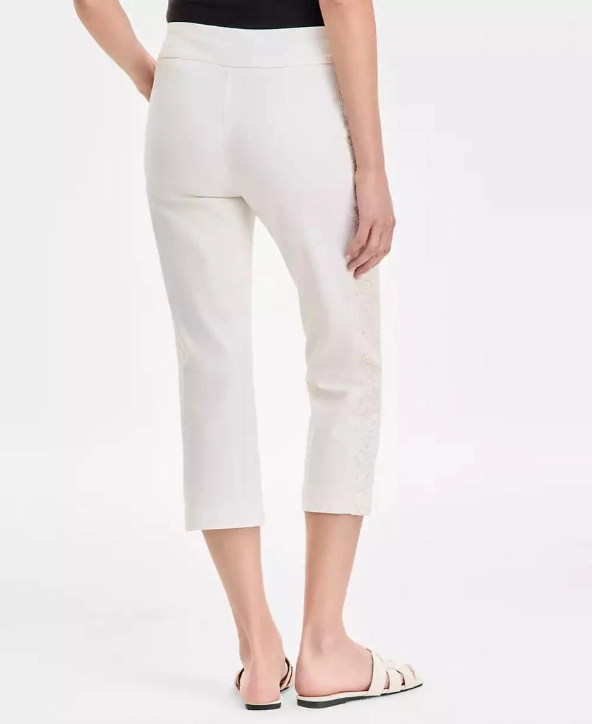 JM Collection Petite Mid-Rise Lace-Trim Pull-On Capri, Exclusively at Macy's 2