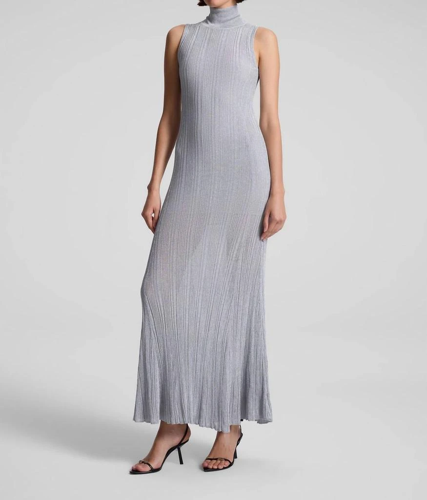 A.L.C. - Arden Metallic Knit Maxi Dress  On Sale Now with Up to 66% Off |  Discover Exclusive Deals & Savings at BeyondStyle  Authentic A.L.C. women  > dresses > maxi|l-c-arden-metallic-knit-maxi-dress-mercury|clothing|dresses |maxi|silver|textured ...