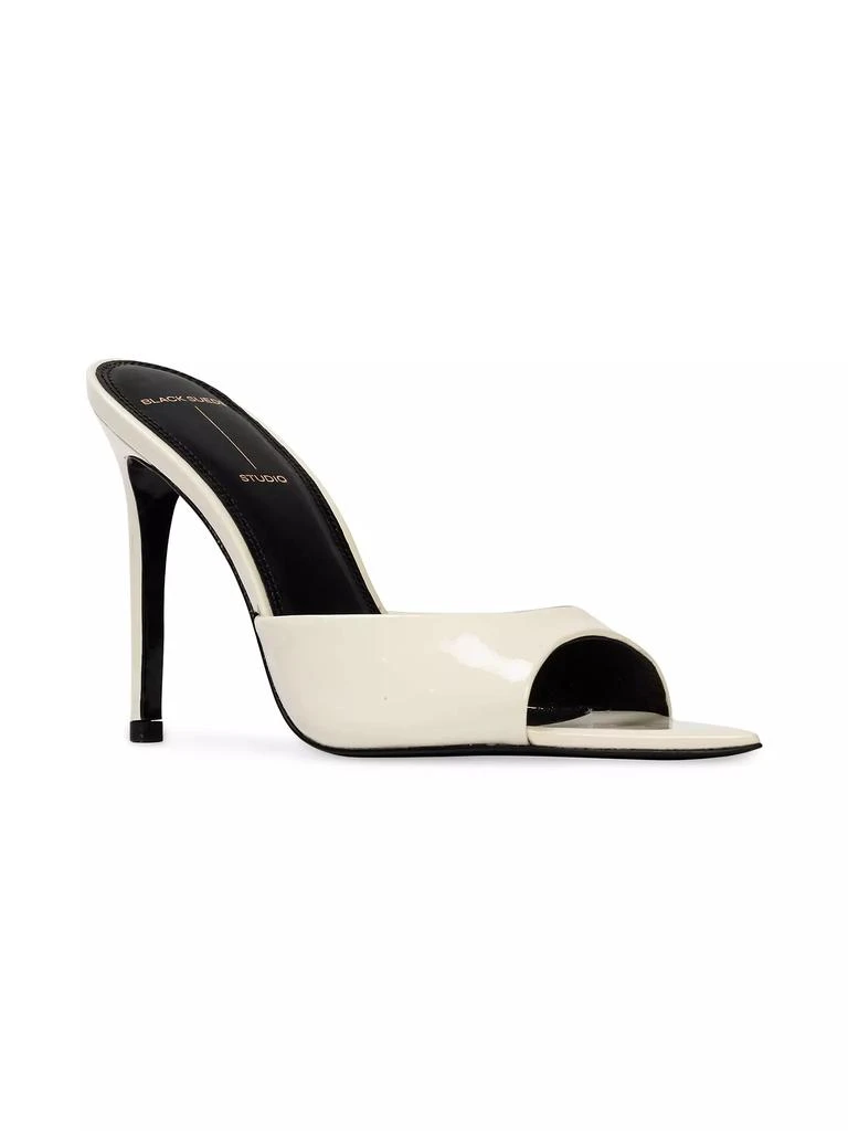 Black Suede Studio Brea High Heel Mules 3