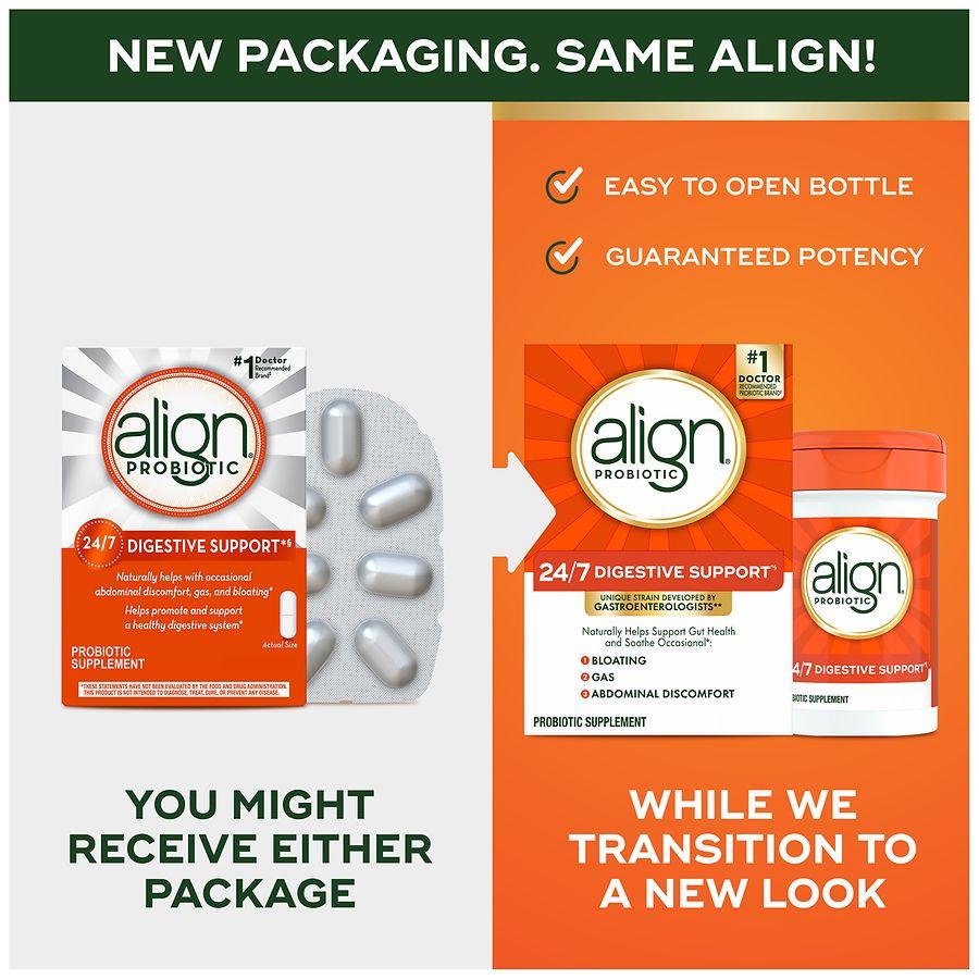 Align Daily Probiotic Supplement for Digestive Health Capsules