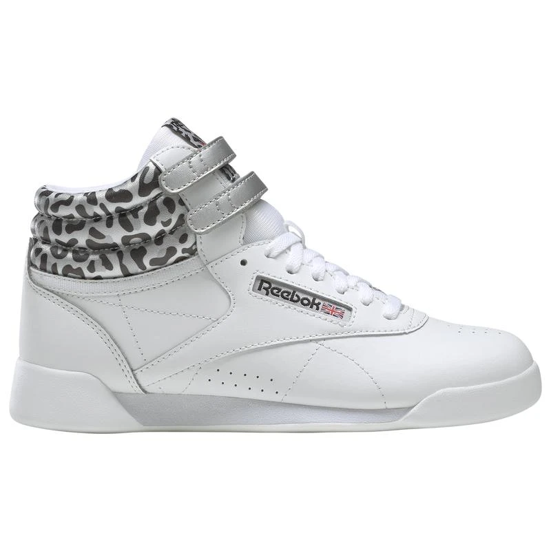 Reebok Reebok Freestyle HI Snow Leopard - Girls' Grade School 1