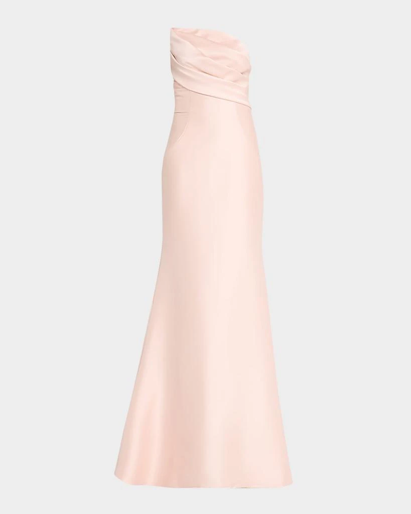 Jovani Strapless Asymmetric Trumpet Gown 1