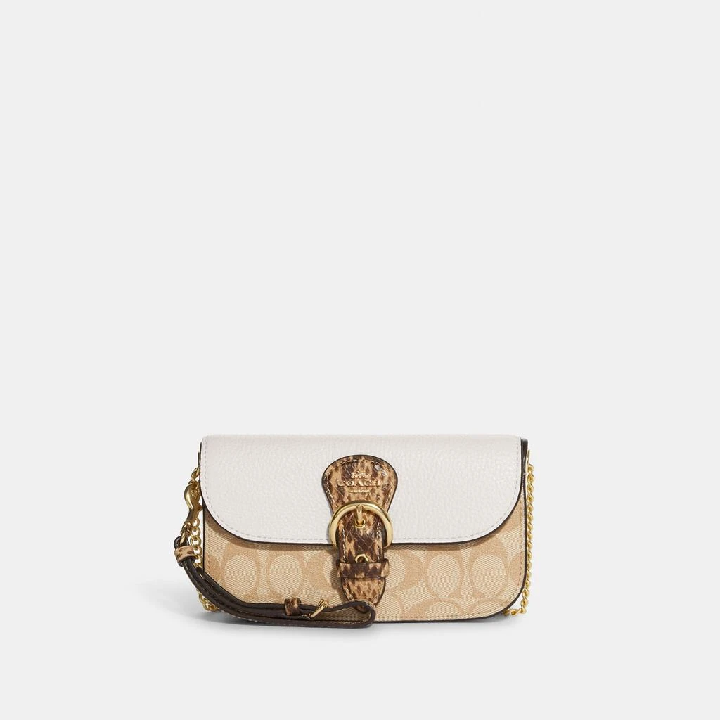 Coach Coach Outlet Kleo Crossbody In Blocked Signature Canvas 1