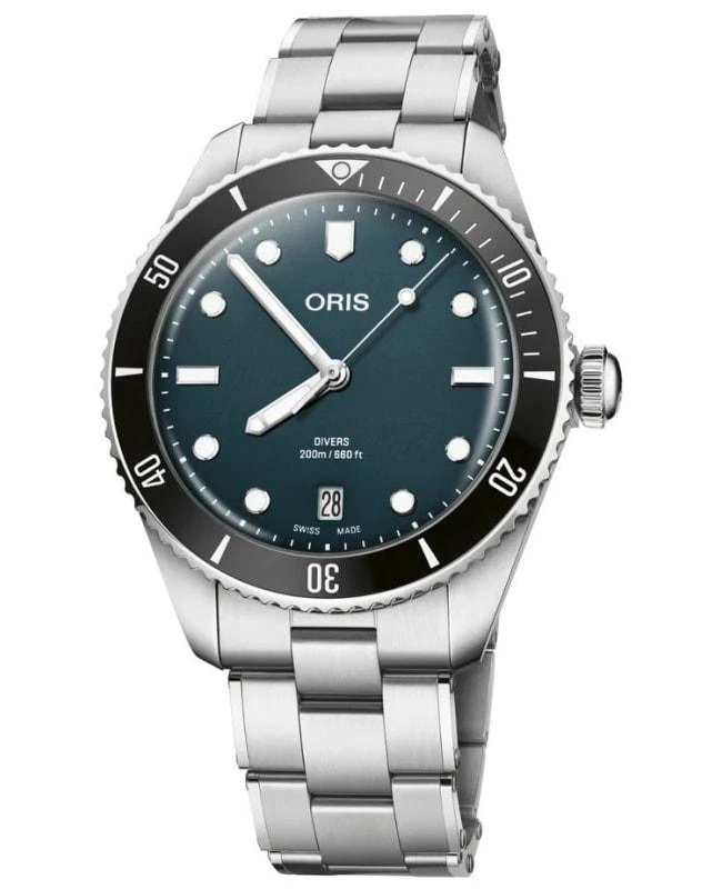 Oris Oris Divers Date Automatic Blue Dial Stainless Steel Men's Watch 01 733 7795 4055-SET 1
