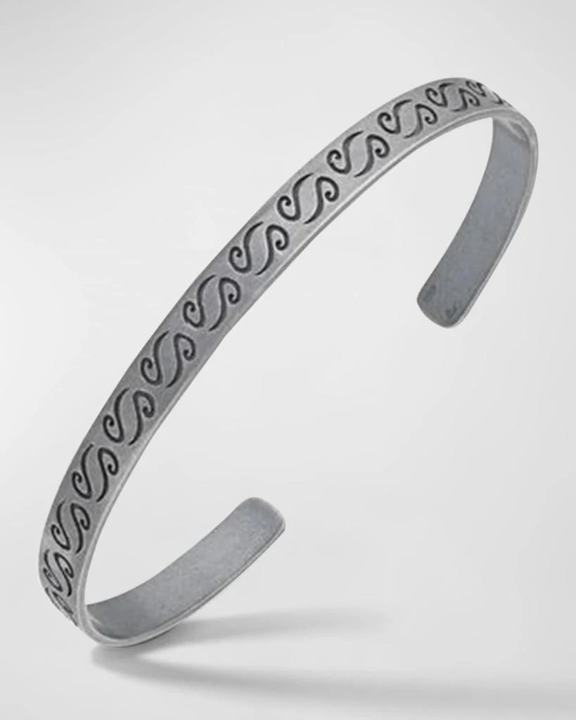 Marco Dal Maso Men's Ara Engraved Cuff Bracelet 1