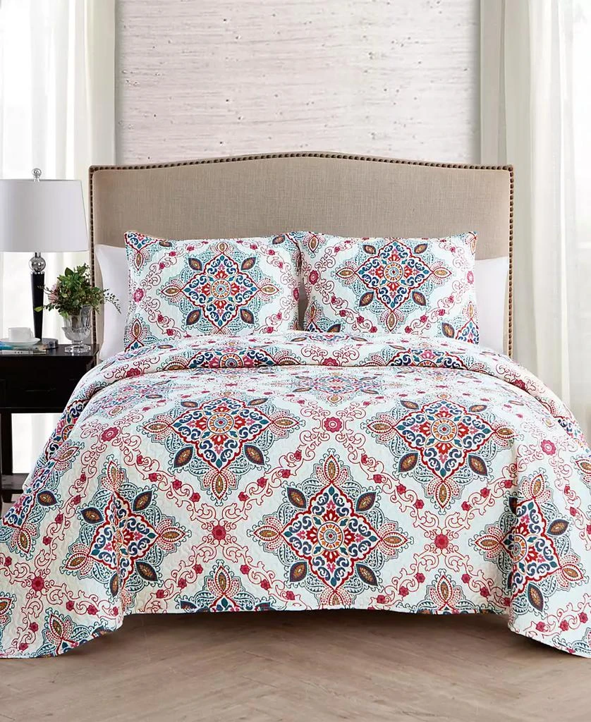 VCNY Home Wyndham Medallion 3-Pc. Quilt 1