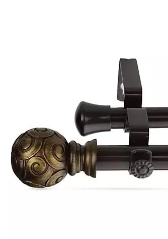 Rod Desyne Desyne Bonbon Double Curtain Rod 66 In.   120 In. 1