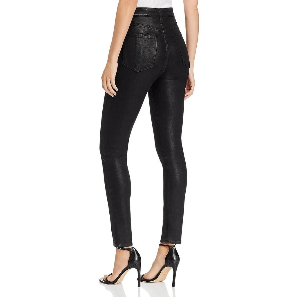 Rag & Bone Nina Womens High Rise Coated Skinny Jeans 2