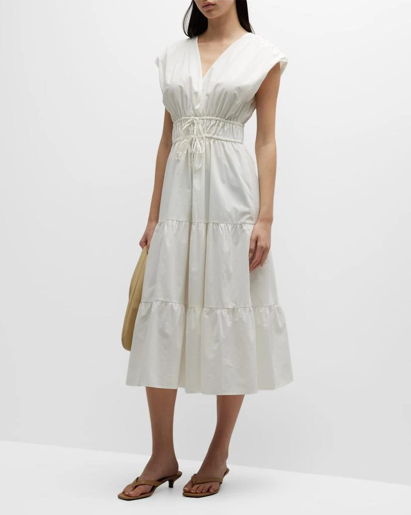 Rails Lucia Tiered Poplin Midi Dress 3