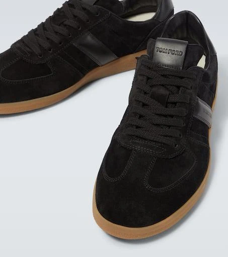 Tom Ford Leather-trimmed suede sneakers 3