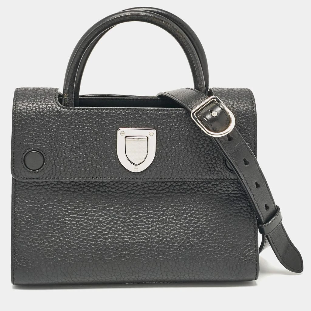 Dior Dior Black Leather Mini Diorever Top Handle Bag 1