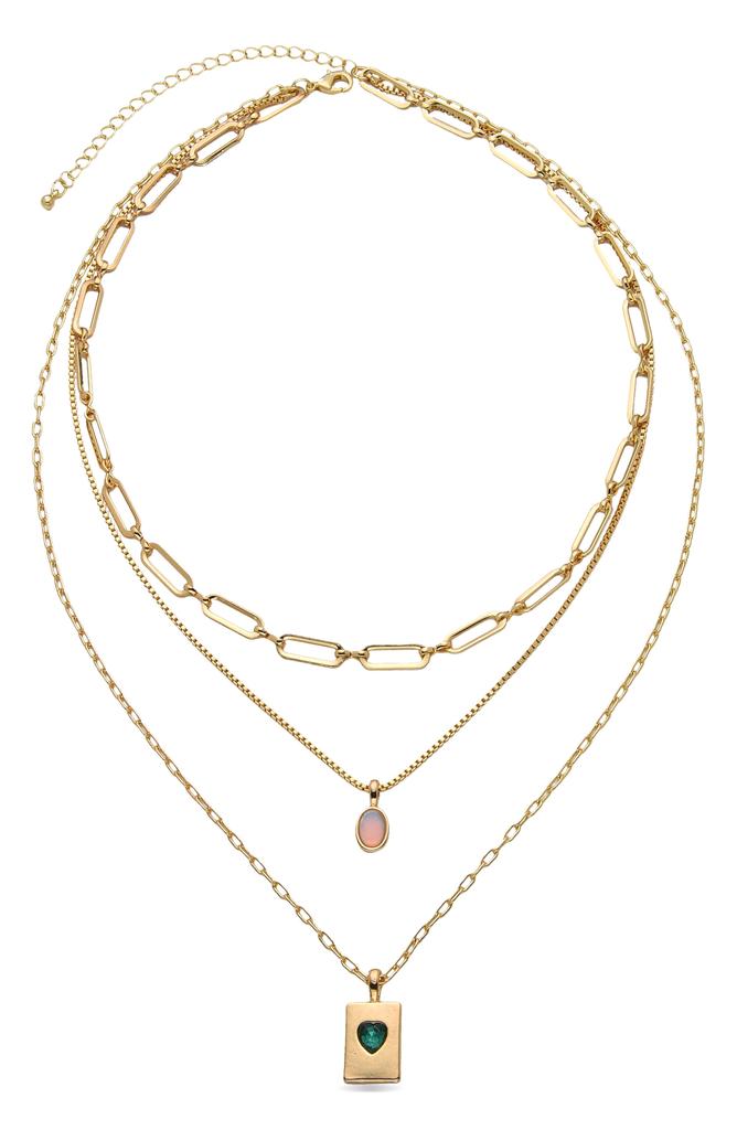 EYE CANDY LOS ANGELES Elena Layered Pendant Necklace