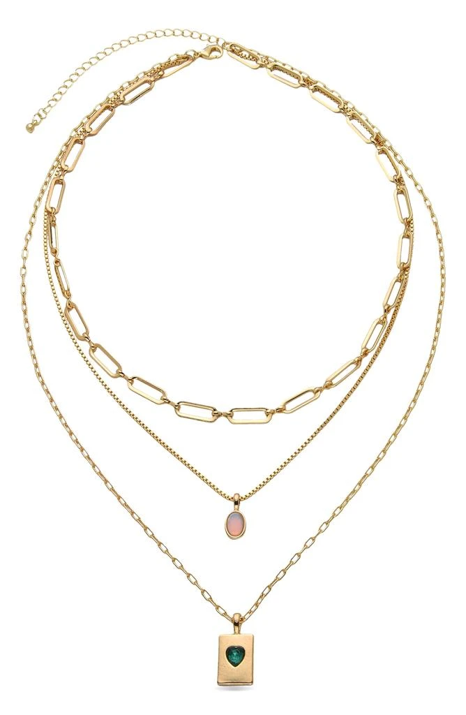 EYE CANDY LOS ANGELES Elena Layered Pendant Necklace 2