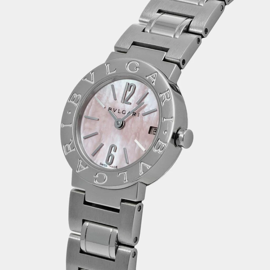 BVLGARI Bvlgari Pink Shell Stainless Steel Bvlgari Bvlgari BB23SS Quartz Women's Wristwatch 23 mm 2
