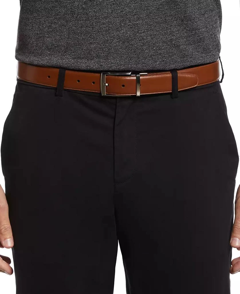 Perry Ellis Perry Ellis Men's Tan Leather Reversible Belt 4