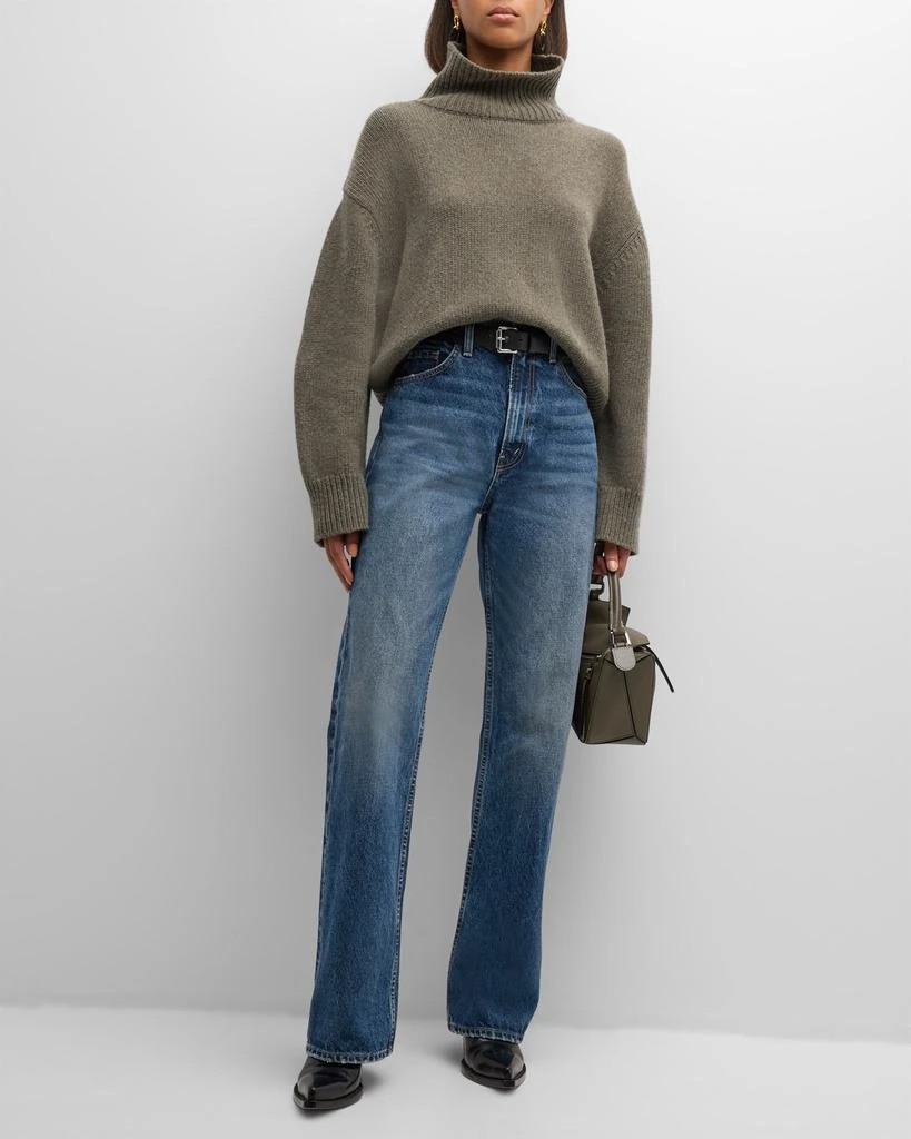 Nili Lotan Omaira Funnel-Neck Wool Sweater 2