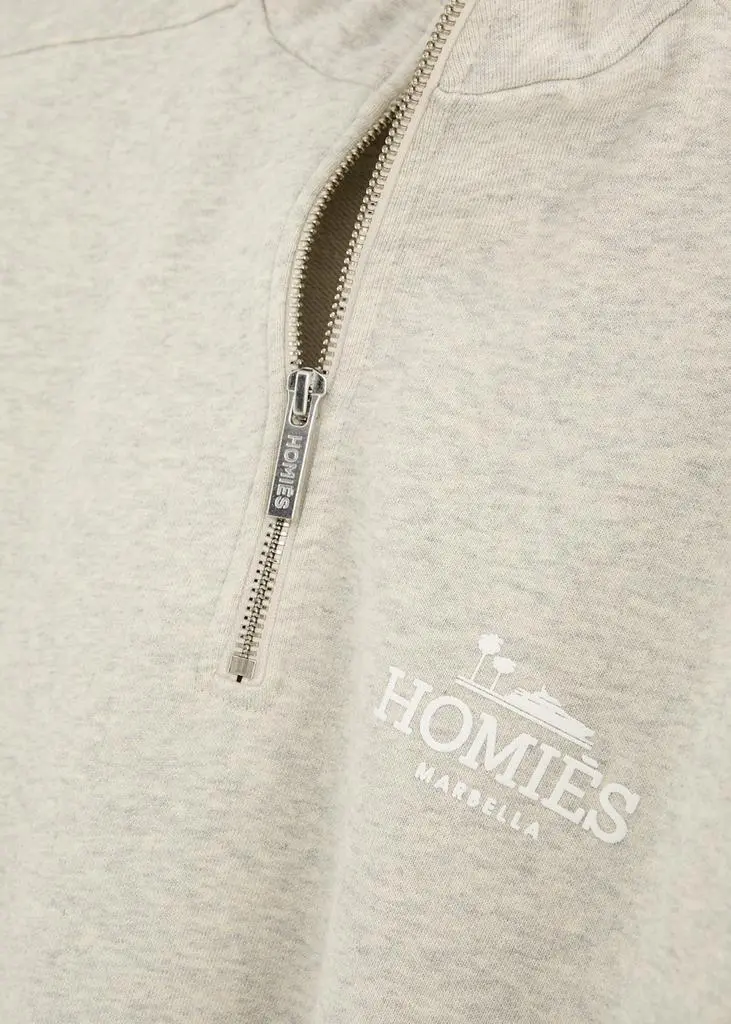 HOMIES MARBELLA Classic logo half-zip cotton sweatshirt 5
