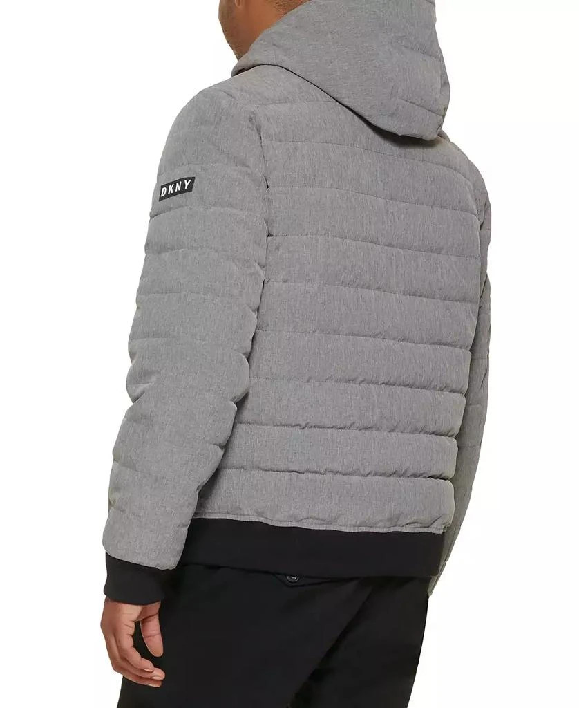 DKNY Men's Quilted Hooded Bomber Jacket 2