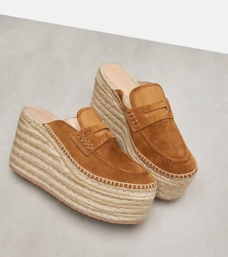 Gianvito Rossi Maxilla suede espadrille wedges 5