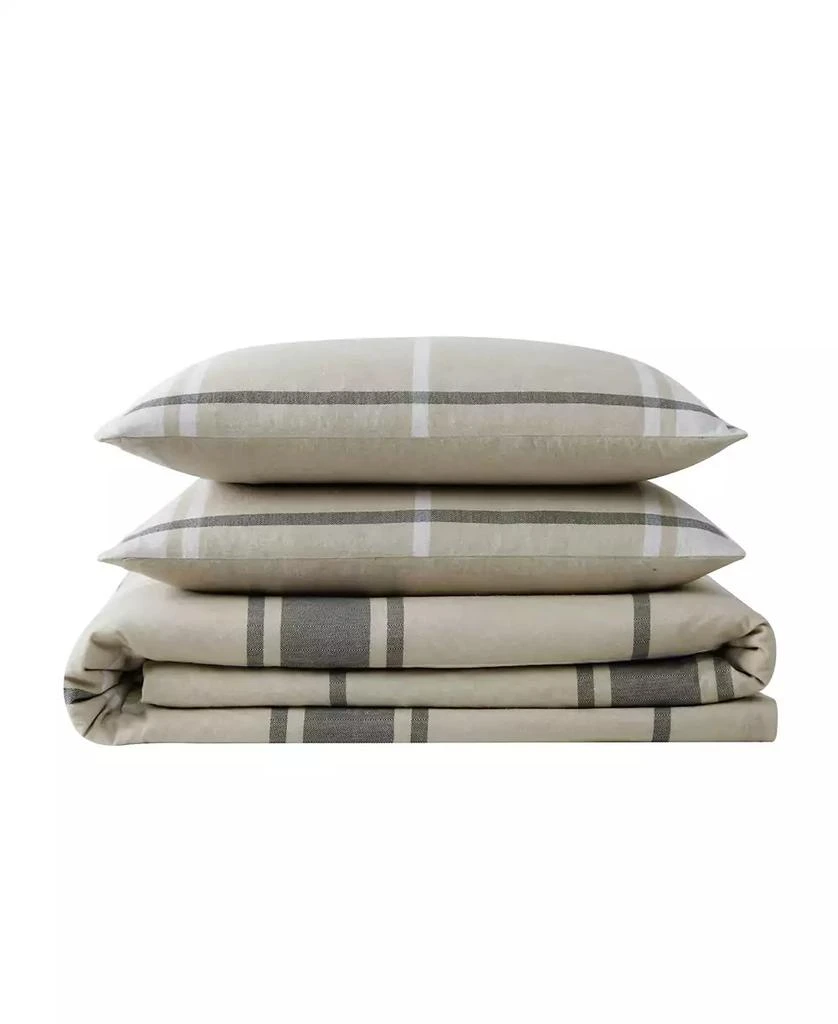 Macy's Preston Plaid 3 Piece Flannel Duvet Cover Set 4
